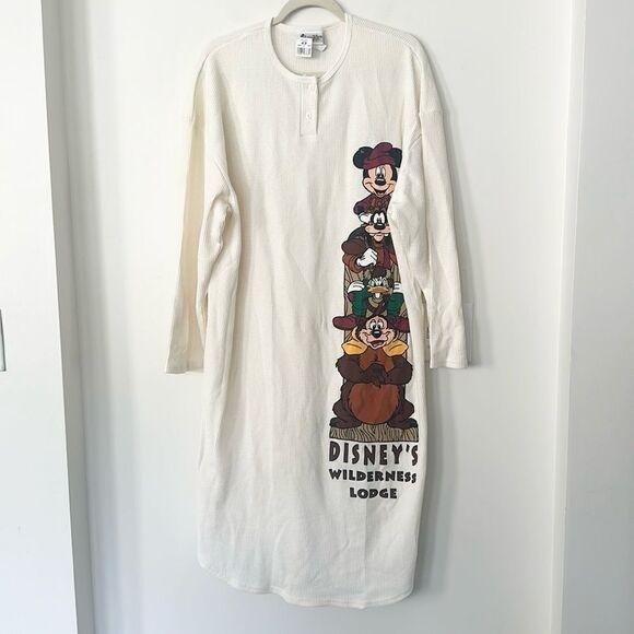 Disney Waffle Knit Graphic Oversized Sleep Gown O/S - Picture 1 of 6
